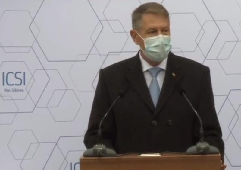 Iohannis la Ramnicu Valcea, Foto: Captura Facebook