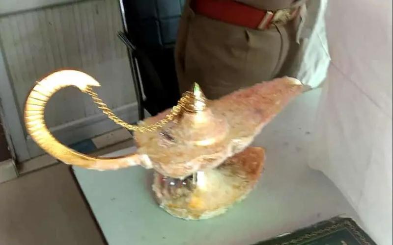 Lampa lui Aladin cumparata de medic, Foto: Uttar Pradesh Police