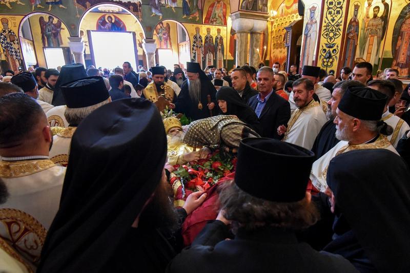 Inmormantarea mitropolitului Amfilohie al Muntenegrului, Foto: Savo Prelevic / AFP / Profimedia Images