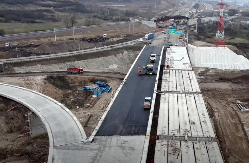 Nodul A10 de la Alba Iulia Nord, cu o saptamana inainte de deschiderea circulatiei, Foto: Captura YouTube