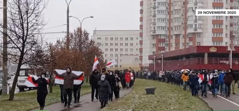 Protest Belarus, Foto: Captura YouTube