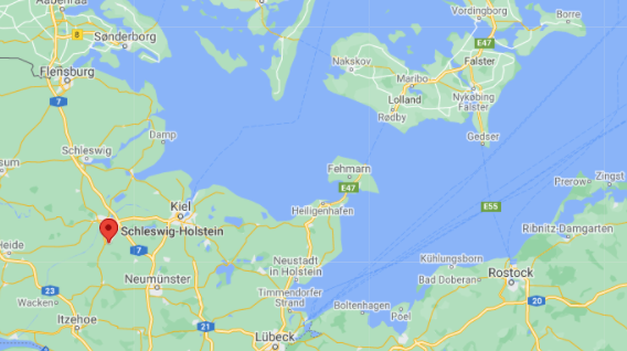 Fehmarn Belt va lega Danemarca de Germania, Foto: Captura Google Maps