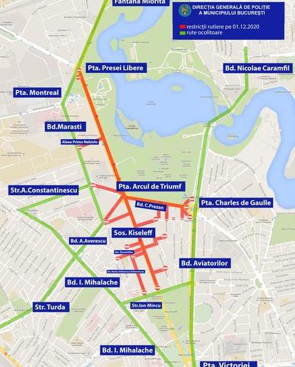 restrictii de circulatie, Foto: Politia Capitalei