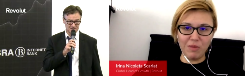 Emil Bituleanu, Libra Internet Bank și Irina Scarlat, Revolut, Foto: Hotnews