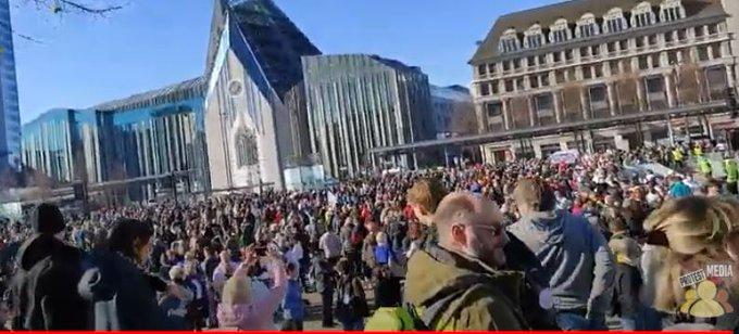 proteste in Leipzig (twitter), Foto: Hotnews