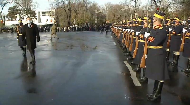 Klaus Iohannis, la Arcul de Triumf, Foto: Captura YouTube