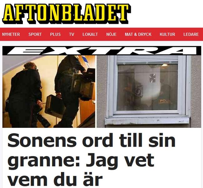 Cazul barbatului sechestrat de mama sa, in presa suedeza, Foto: Captura aftonbladet