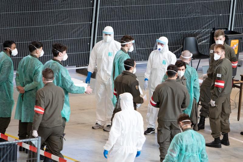 Testare coronavirus Austria, Foto: ALEX HALADA / AFP / Profimedia