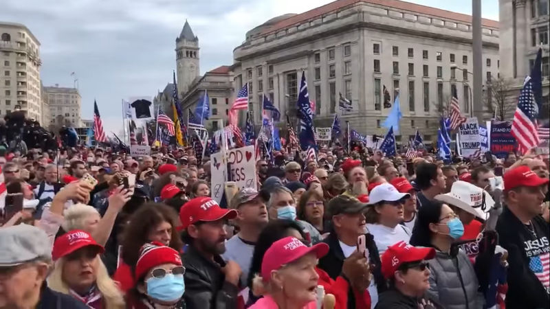 Miting Washington proTrump, Foto: Captura video