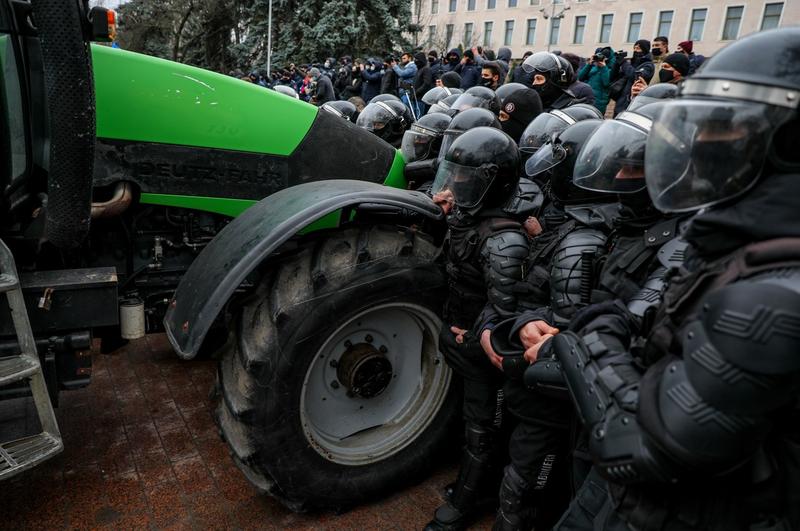 Protest fermieri Chisinau, Foto: Mihai Karaush / Sputnik / Profimedia