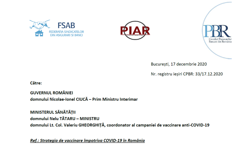 Scrisoarea patronatelor din bănci si asigurari, Foto: Hotnews