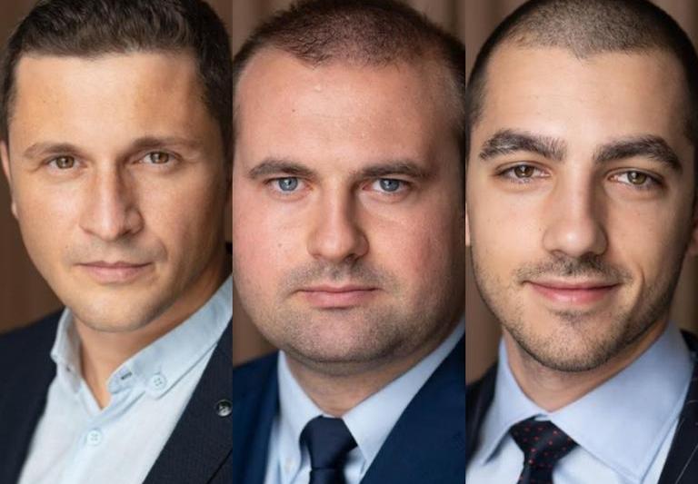 George Trantea, Adrian Cristea, Adrian-Mihai Zamfir, Foto: Filip & Company
