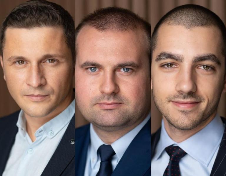 George Trantea, Adrian Cristea, Adrian-Mihai Zamfir, Foto: Filip & Company