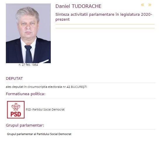 Daniel Tudorache, profil oficial de deputat, Foto: cdep.ro