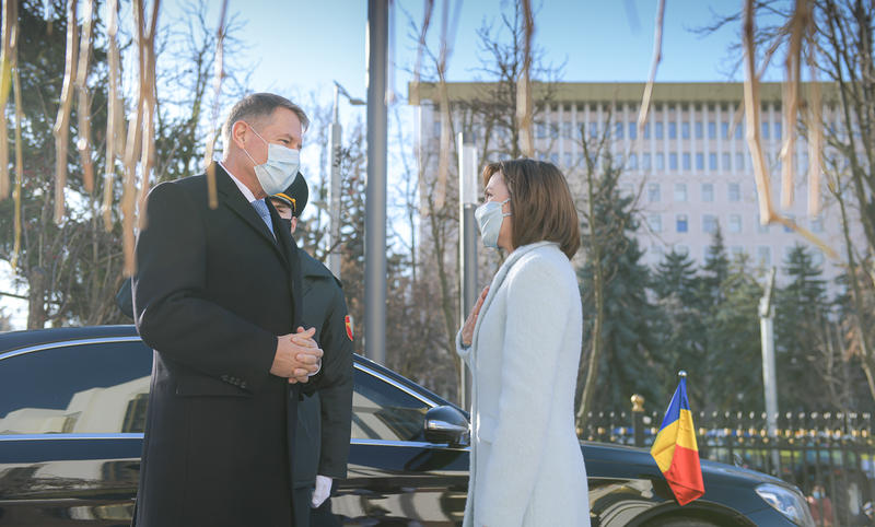 Klaus Iohannis si Maia Sandu, la Chisinau, Foto: Presidency.ro