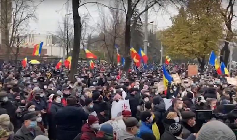 Protest R. Moldova, Foto: Captura Agora.md