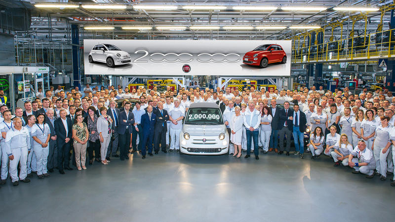 Masina Fiat 500 cu numarul doua milioane produsa la Tychy in 2018, Foto: Fiat