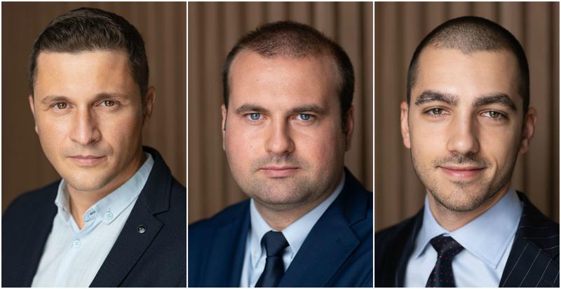 George Trantea, Adrian Cristea, Adrian-Mihai Zamfir, Foto: Filip & Company