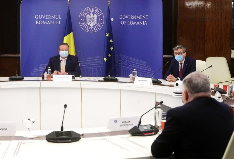 Intalnire cu oficiali americani, Foto: Guvern