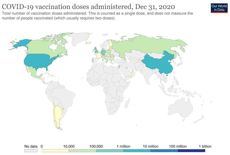 Harta Vaccinare, Foto: Our World In Data