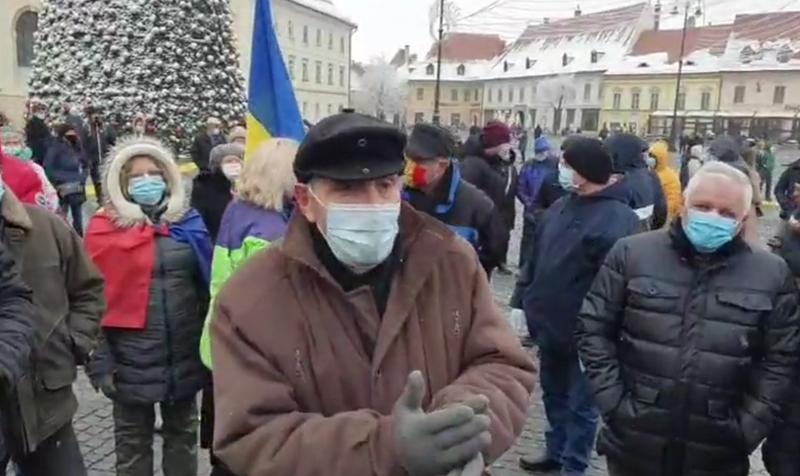 Protest Sibiu, Foto: Captura video Facebook