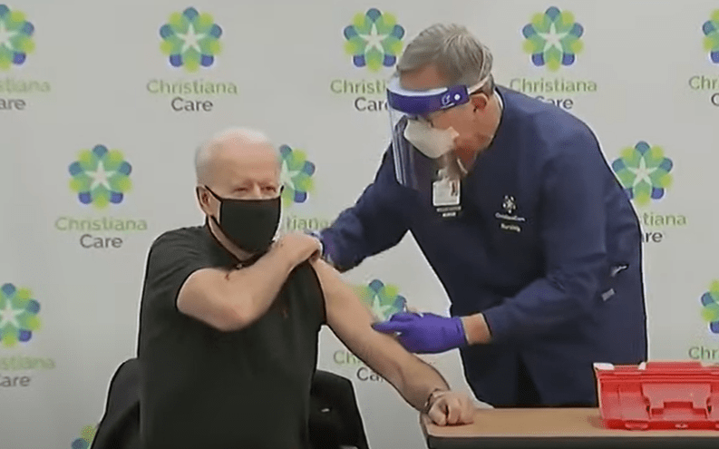 Biden vaccinat cu a doua doza Pfizer, Foto: Captura YouTube
