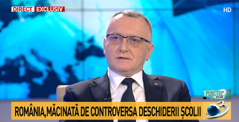 Sorin Cimpeanu la Antena3, Foto: Captura ecran Antena3