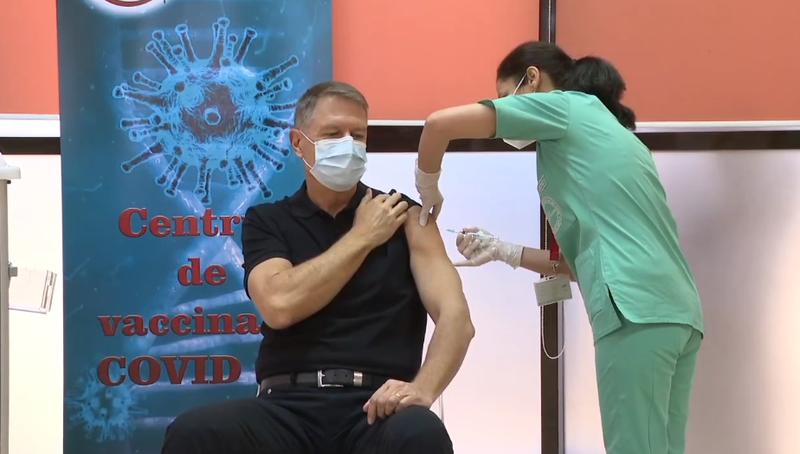 Klaus Iohannis, vaccinat, Foto: Captura YouTube