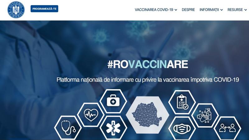 Platforma vaccinare, Foto: Hotnews