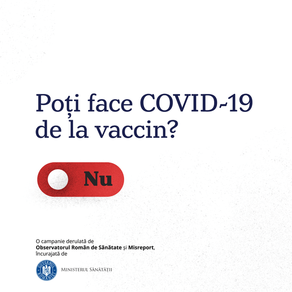 Poti face COVID-19 de la vaccin?, Foto: Observatorul Roman de Sanatate