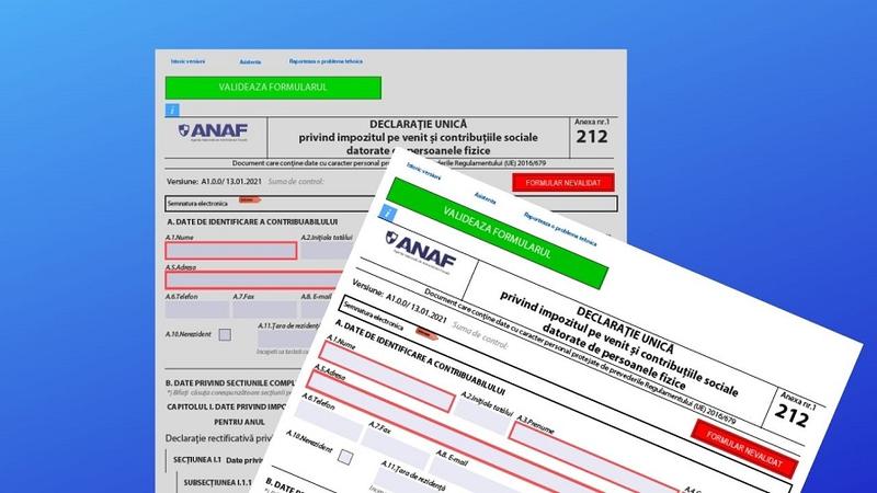 Declaratia unica pfa chirii 2021, Foto: Hotnews