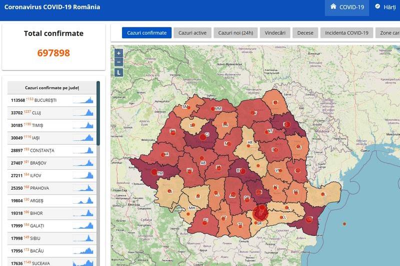 Platforma COVID-19 geo-spatial.org, Foto: geo-spatial.org