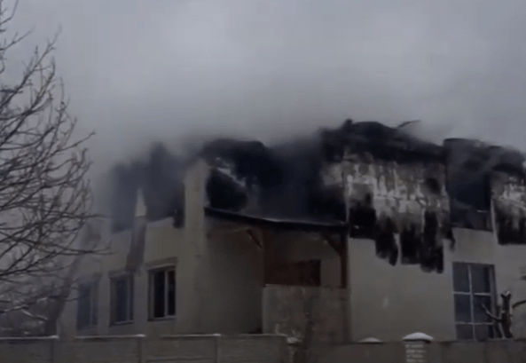 Incendiu azil Ucraina, Foto: Captura YouTube