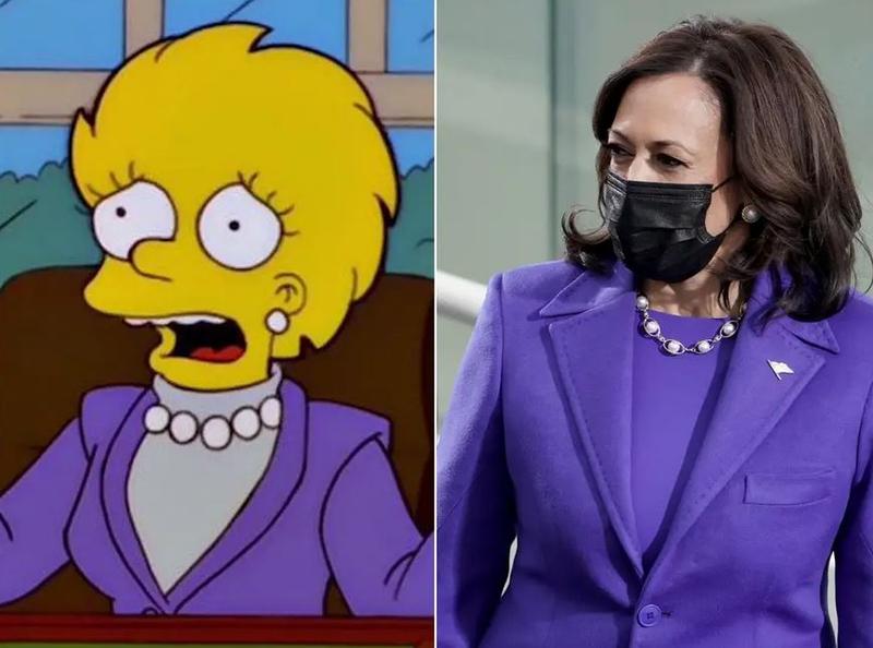 Lisa Simpson si Kamala Harris, Foto: Greg Nash-Pool / Getty Images / Profimedia
