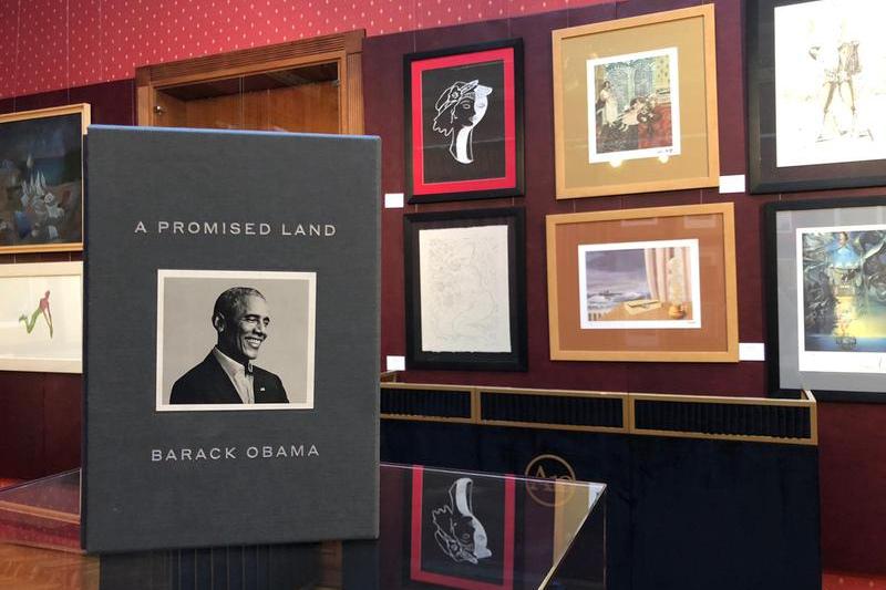 Pământul făgăduinței, de Barack Obama, New York, 2020, exemplar de lux, cu etui și semnătura olografă a autorului, Foto: Artmark