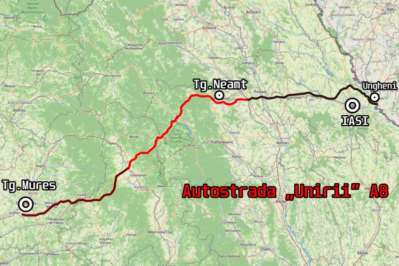 Autostrada „Unirii” A8: Două tronsoane de 47 kilometri din Transilvania, contractate cu peste 1,1 miliarde de euro. Când încep lucrările 