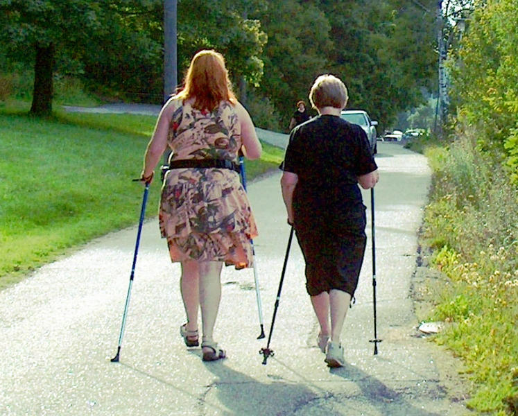 Nordic walking, Foto: Steven Fruitsmaak / Wikipedia
