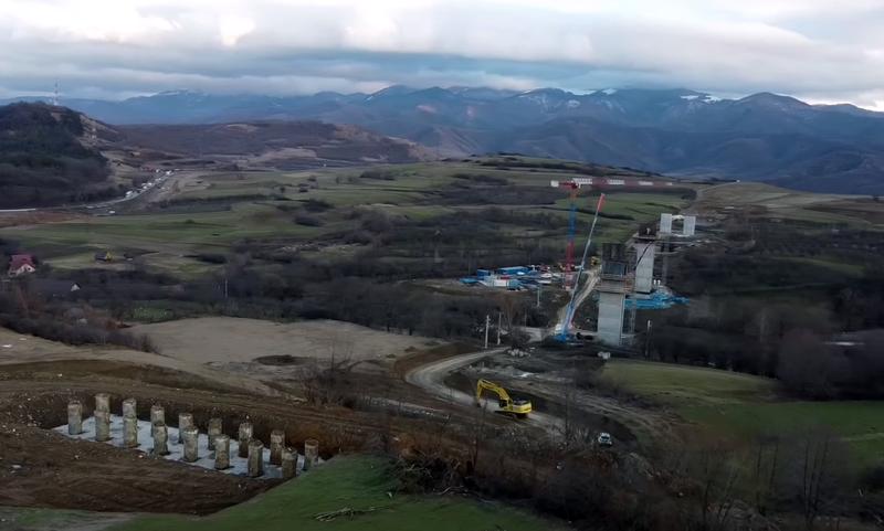 Viaductul Talmacel - ianuarie 2021, Foto: Captura YouTube