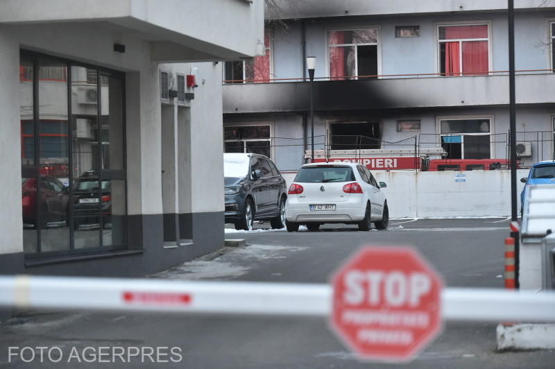 Institutul Matei Bals in ziua incendiului, Foto: Agerpres