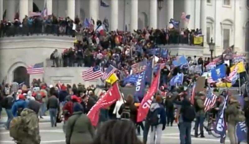 Sustinatorii lui Trump la Capitoliu, Foto: Captura video