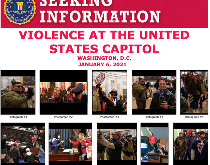 FBI ii cauta pe cei care au luat cu asalt Capitoliul, Foto: Facebook/ FBI – Federal Bureau of Investigation