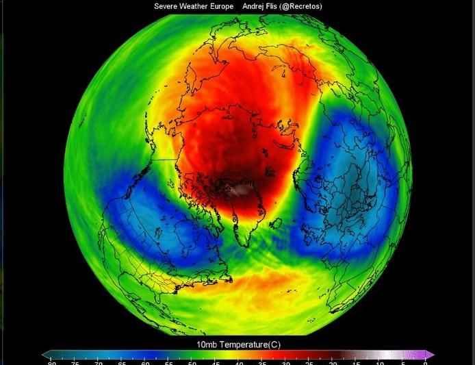 Aer polar peste America si Europa, Foto: Captura