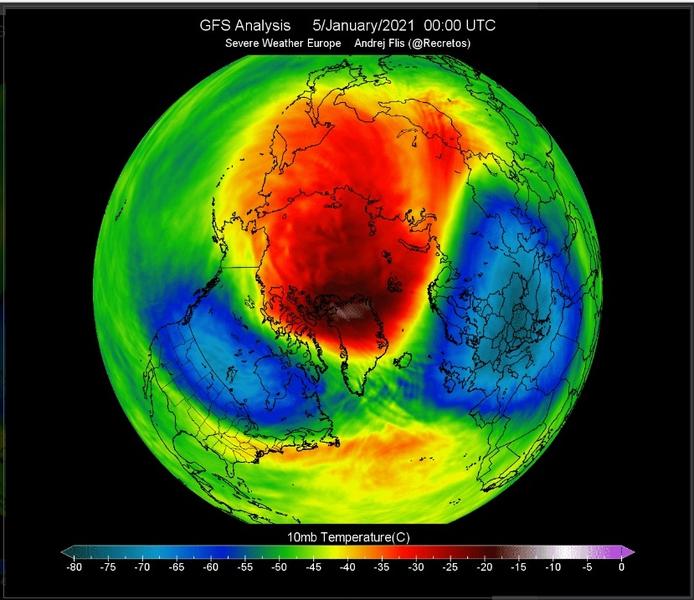 Aer polar peste America si Europa, Foto: Captura
