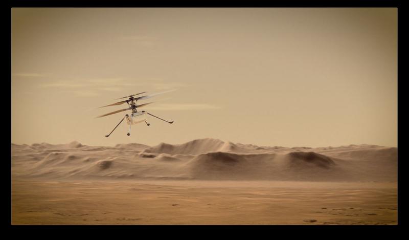 Ilustratie cu elicopterul Ingenuity, Foto: NASA