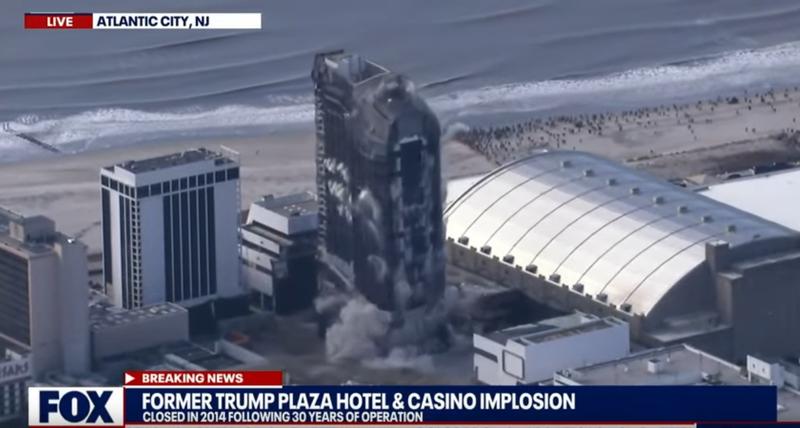 Demolarea cazinoului Trump Plaza, Foto: Captura YouTube