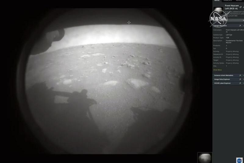 Prima fotografie de pe Marte trimisa de Perseverance, Foto: Captura YouTube