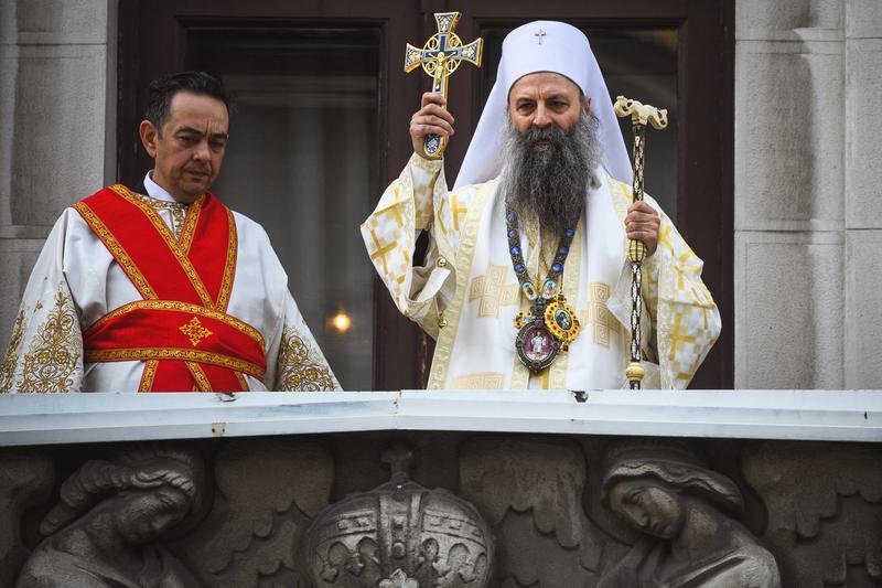 Patriarhul Porfirie, Foto: Andrej Isakovic / AFP / Profimedia Images