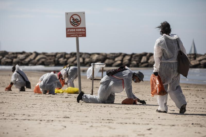 Deversarea de bitum in Israel, Foto: Heidi Levine / Sipa Press / Profimedia
