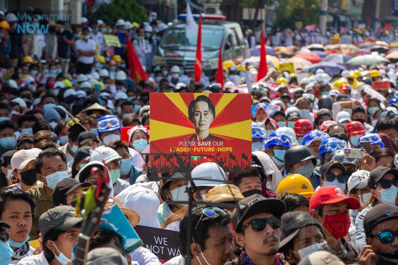 Proteste in Myanmar (sursa: Myanmar Now, twitter), Foto: Hotnews