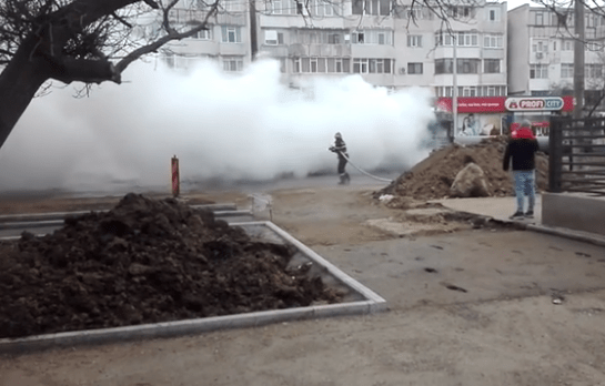 autobuz in flacari, Foto: Captura video